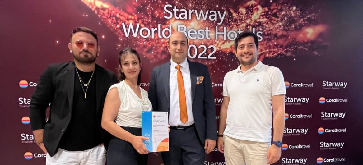 Были вручены традиционные награды Starway World Best Hotels от Coral Travel, одной из самых престижных наград в индустрии туризма.Сеть Отелей Кирман; 